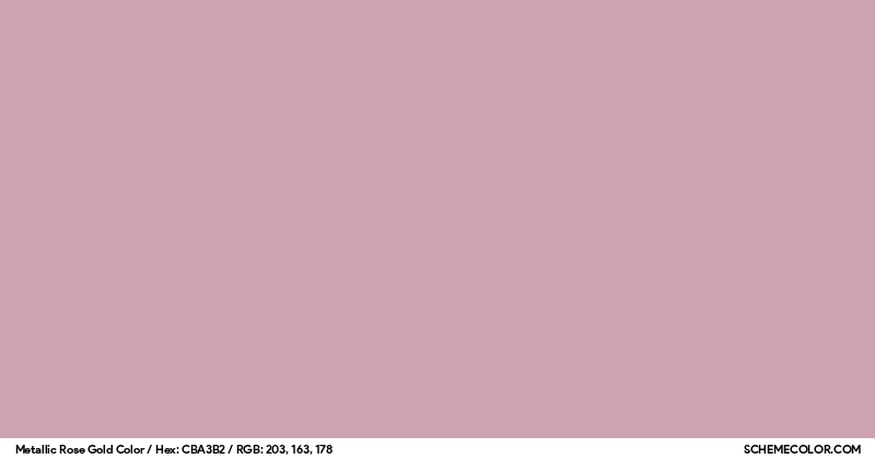 Metallic Rose Gold Color - Colors - SchemeColor.com
