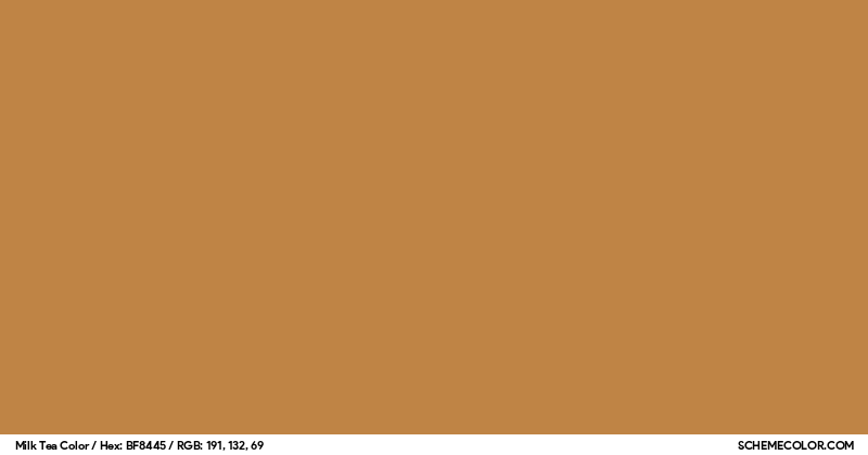 Milk Tea Color - Colors - SchemeColor.com