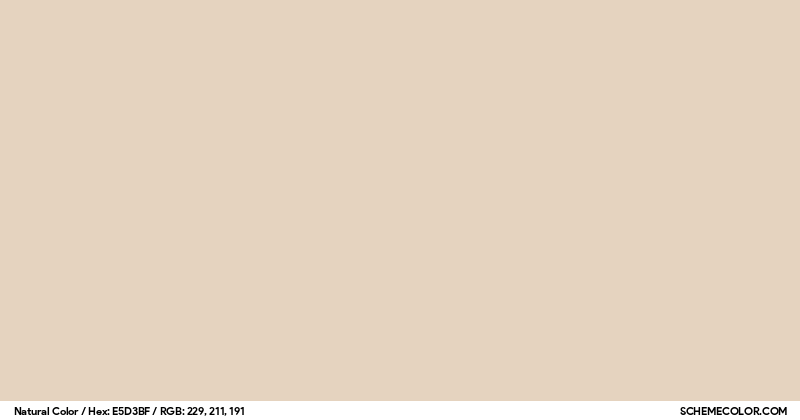 Natural Color - Colors - SchemeColor.com