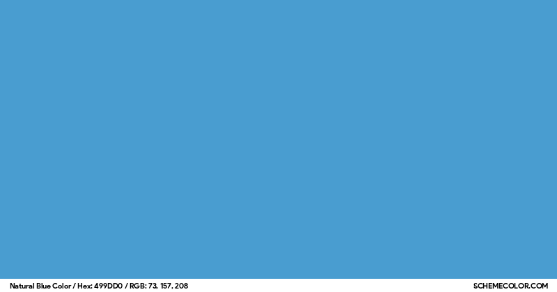 Natural Blue Color - Colors - SchemeColor.com