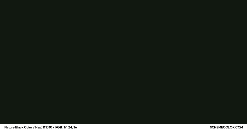 Nature Black Color - Colors - SchemeColor.com