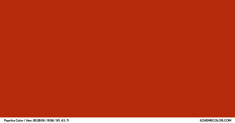 Papricka Color Paprika Color - Colors - SchemeColor.com