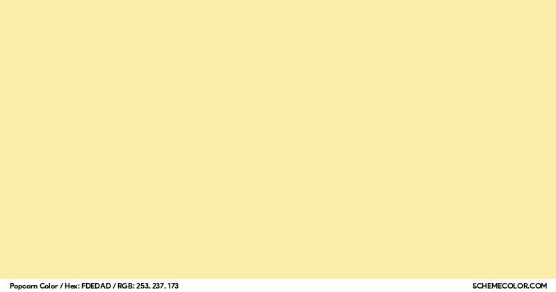 Popcorn Color - Colors - SchemeColor.com