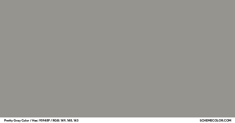 Pretty Grey Pretty Gray Color - Colors - SchemeColor.com