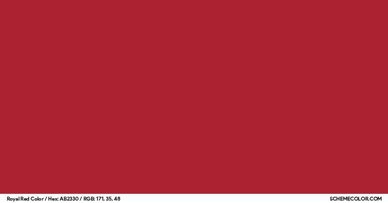 Royal Red Color - Colors - SchemeColor.com