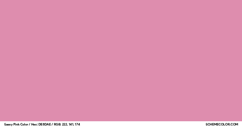 Sassy Pink Color - Colors - SchemeColor.com