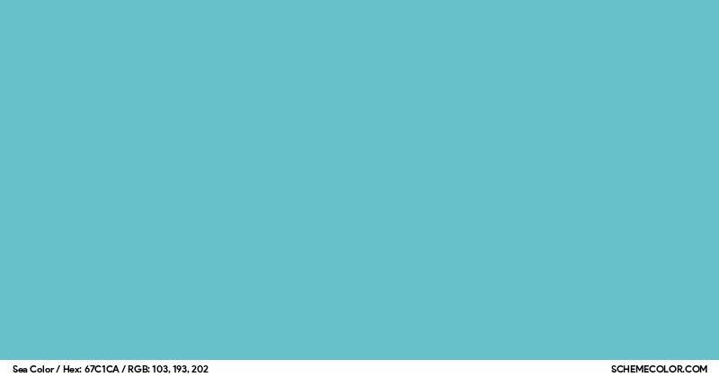 Seaview Color Code Sea Color - Colors - SchemeColor.com