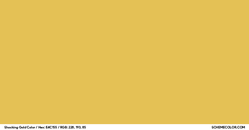 Shocking Gold Color - Colors - SchemeColor.com