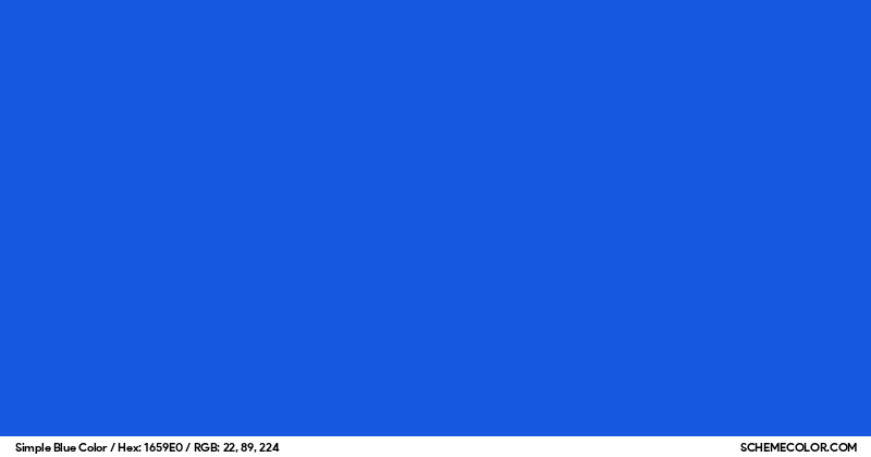 Simple Blue Color - Colors - SchemeColor.com