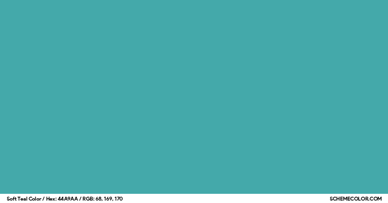 Soft Teal Color - Colors - SchemeColor.com