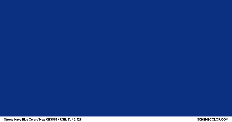 Color Preview Image of 0B3081