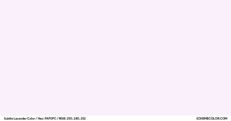 Subtle Levander Color Code Subtle Lavender Color - Colors - SchemeColor.com