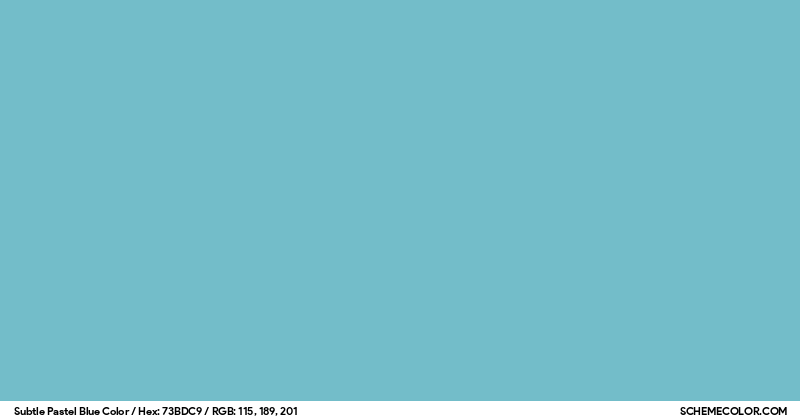 Color Preview Image of 73BDC9