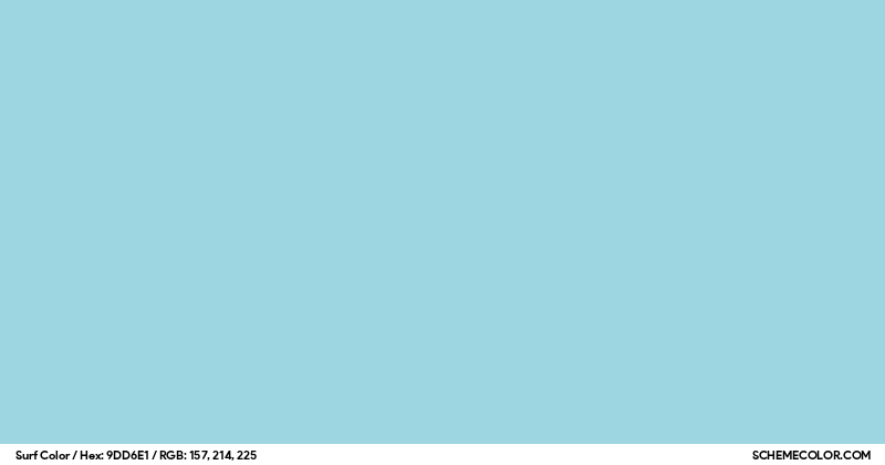 Surf Color - Colors - SchemeColor.com