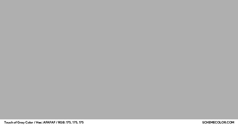 Touch Gray Color Touch of Gray Color - Colors - SchemeColor.com