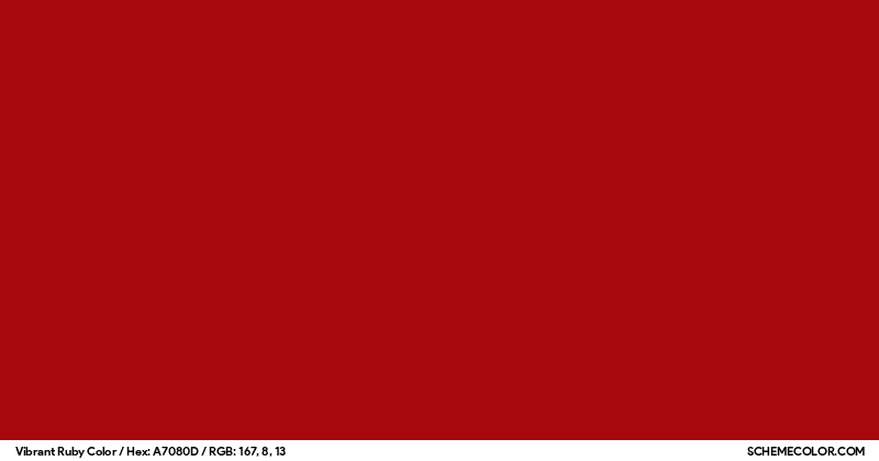 Vibrant Ruby Color - Colors - SchemeColor.com