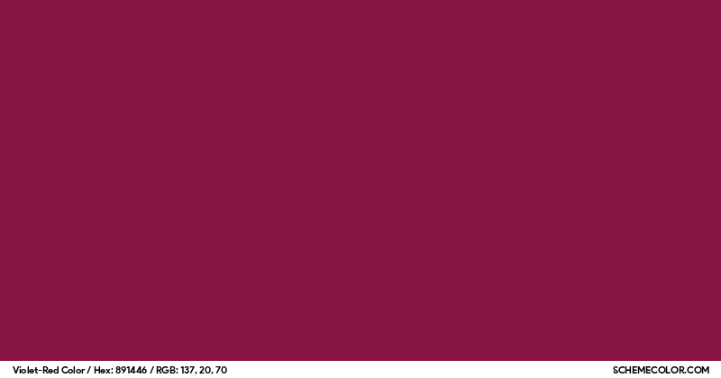 Violet-Red Color - Colors - SchemeColor.com