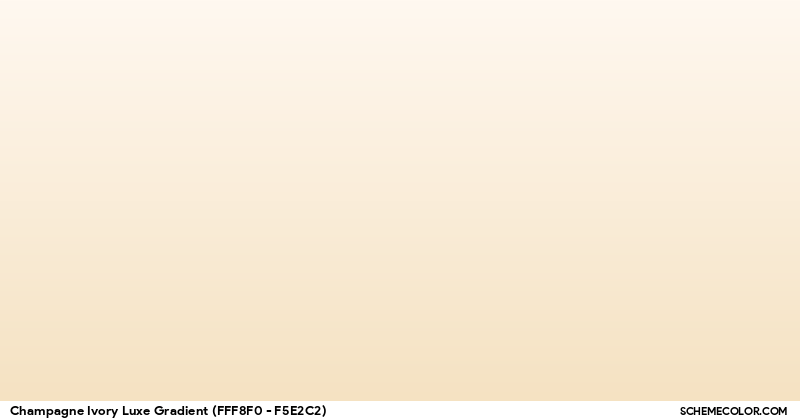 Champagne Ivory Luxe - Gradients - SchemeColor.com