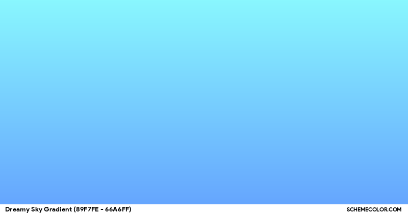 Sky Gradient Color Dreamy Sky - Gradients - SchemeColor.com