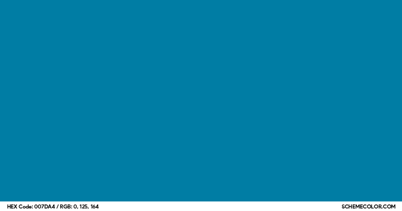 #007DA4 Hex Color Code - SchemeColor.com