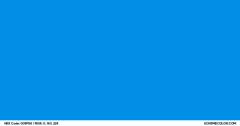 Image of #008FE4 color code