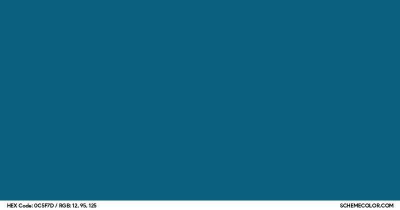 #0C5F7D Hex Color Code - SchemeColor.com