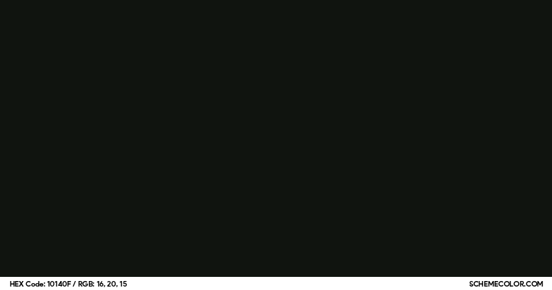 #10140F Hex Color Code - SchemeColor.com