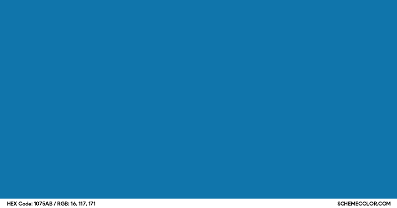 #1075AB Hex Color Code - SchemeColor.com