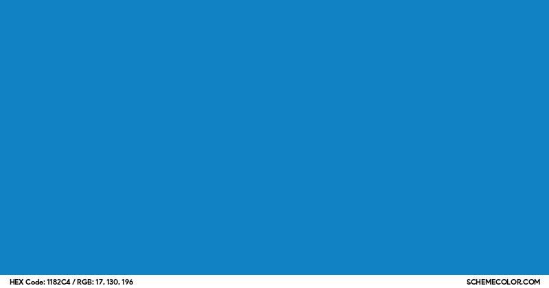 #1182C4 Hex Color Code - SchemeColor.com