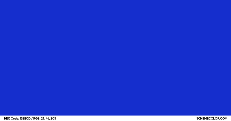 #152ECD Hex Color Code - SchemeColor.com