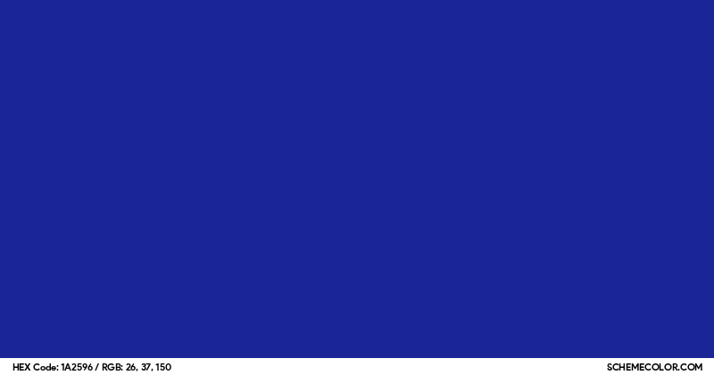 #1A2596 Hex Color Code - SchemeColor.com