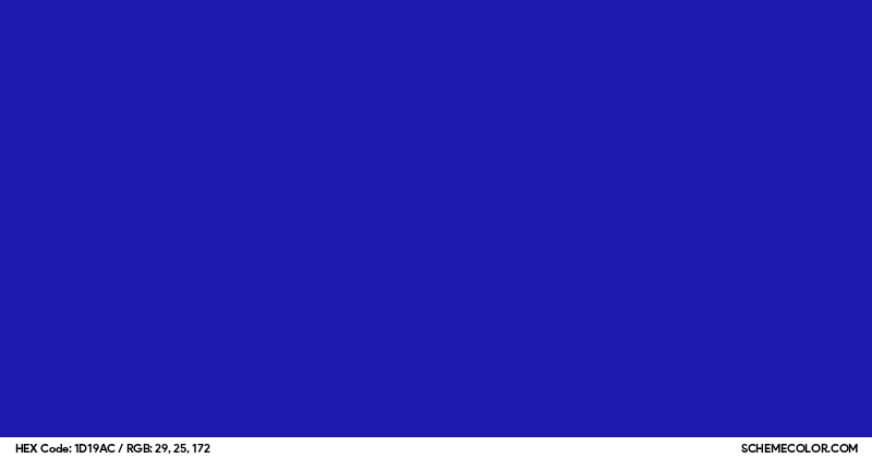 #1D19AC Hex Color Code - SchemeColor.com
