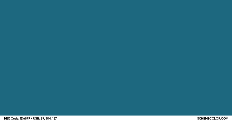 #1D687F Hex Color Code - SchemeColor.com