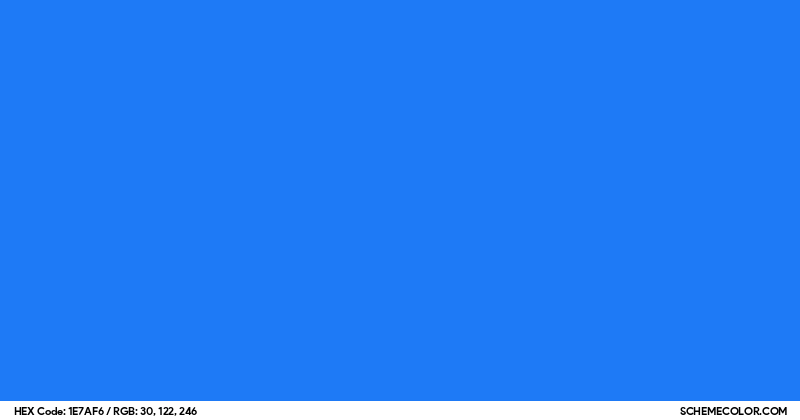 Image of #1E7AF6 color code