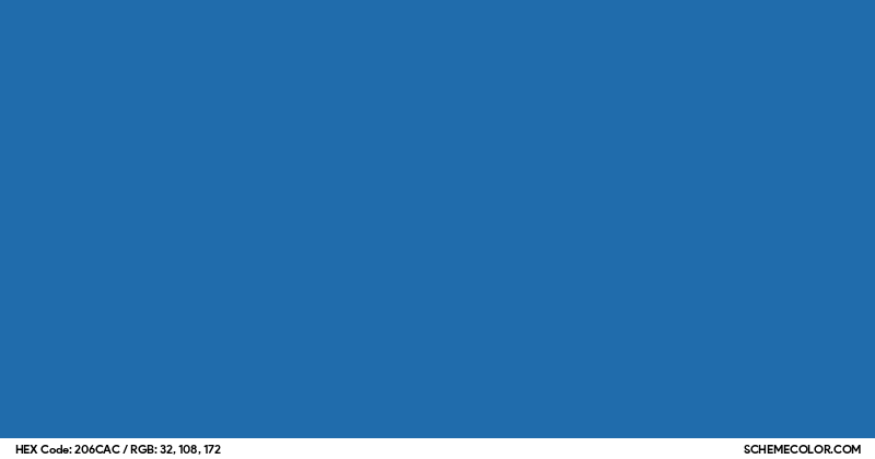 #206CAC Hex Color Code - SchemeColor.com