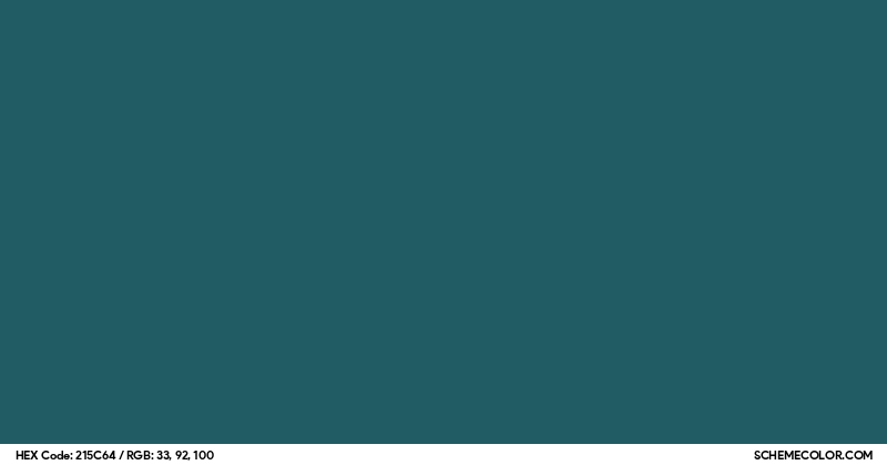 #215C64 Hex Color Code - SchemeColor.com
