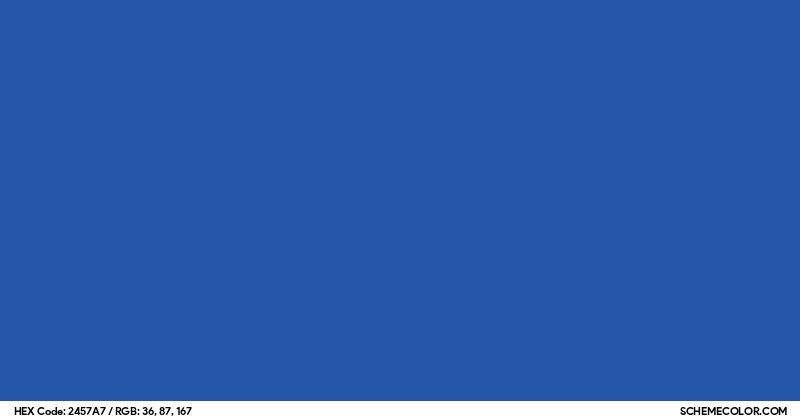 123457 Color #2457A7 Hex Color Code - SchemeColor.com