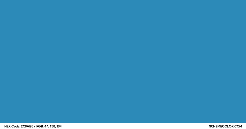 #2C8AB8 Hex Color Code - SchemeColor.com