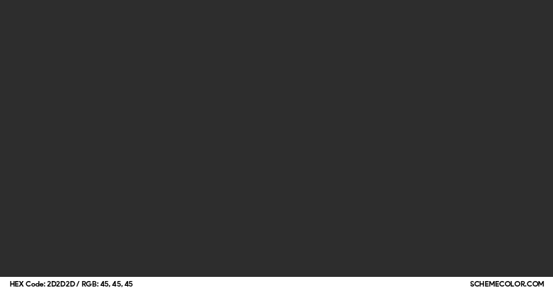Image of #2D2D2D color code