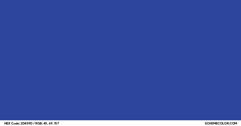 Y In Blue #2D459D Hex Color Code - SchemeColor.com
