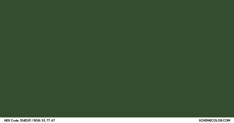 #354D2F Hex Color Code - SchemeColor.com