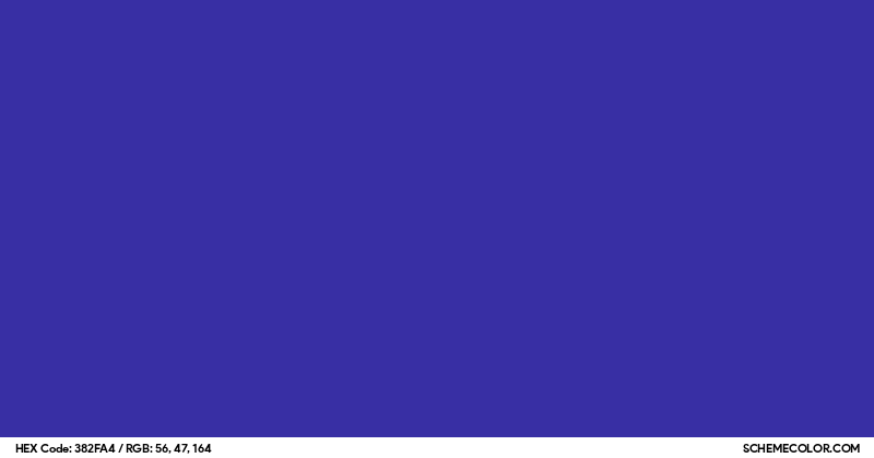 #382FA4 Hex Color Code - SchemeColor.com