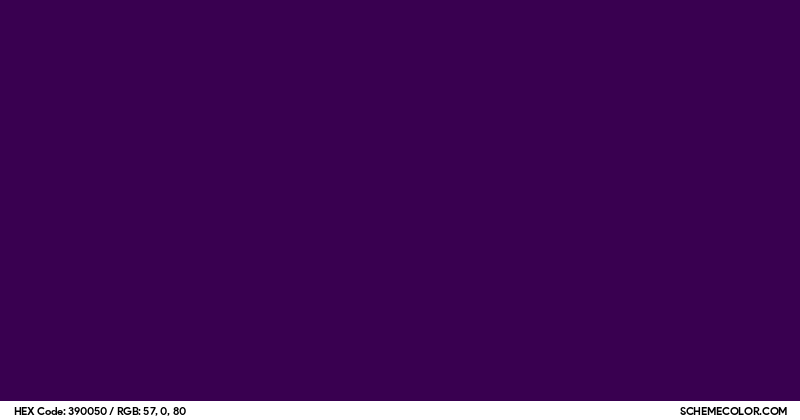 #390050 Hex Color Code - SchemeColor.com