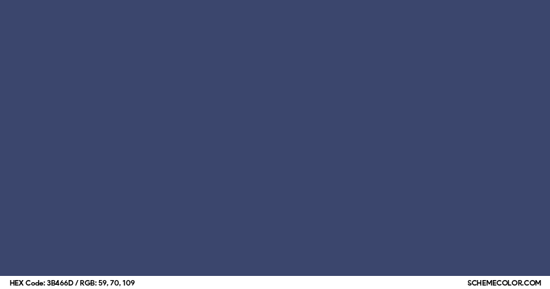 #3B466D Hex Color Code - SchemeColor.com