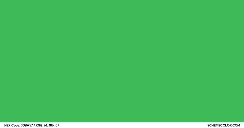 Image of #3DBA57 color code