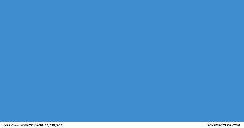 Image of #408BCC color code