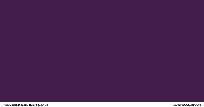 #441E4B Hex Color Code - SchemeColor.com