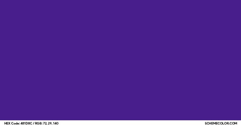 #481D8C Hex Color Code - SchemeColor.com