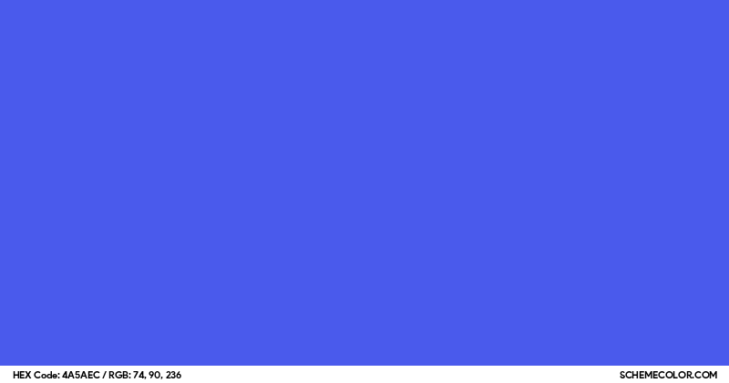 #4A5AEC Hex Color Code - SchemeColor.com