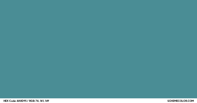 #4A8D95 Hex Color Code - SchemeColor.com